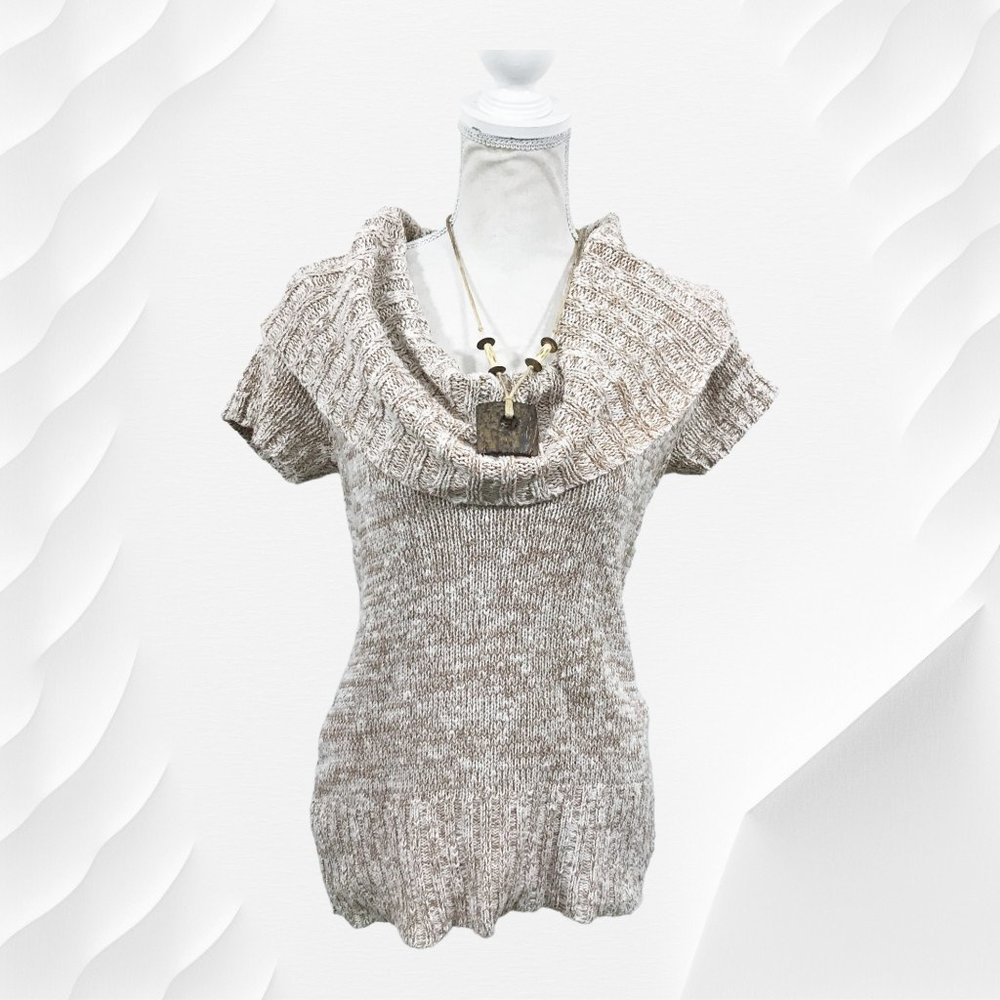Hannah Cowl Neck Knit Sweater S